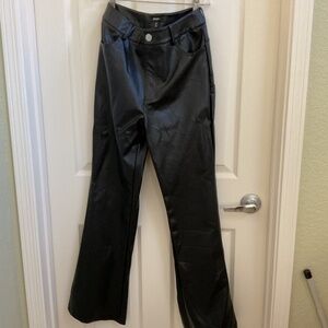 Nasty Gail faux leather black pants size 6